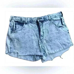 Angel Kiss Acid Wash Blue Jean Junior Shorts (13)
